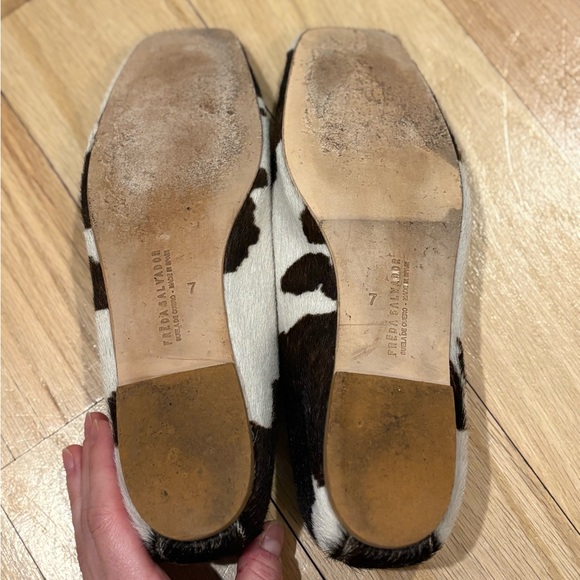 FRĒDA SALVADOR Jada Calfhair Leather Ballet Flats Sz 7 - Picture 6 of 6